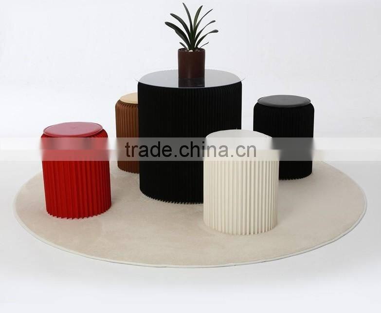 Green House Present Paper Furniture Foldable Paper Stool Portable for Travel