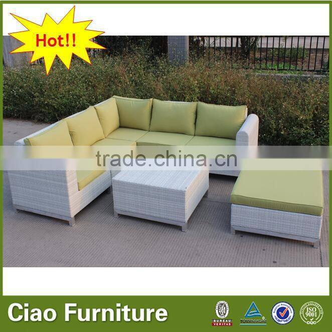 white color garden sofa set garden line patio furniture