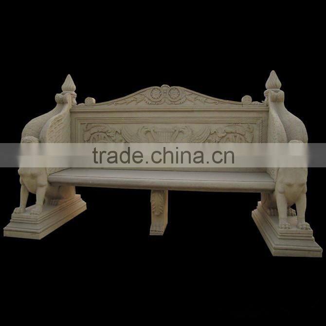 Carving Granite Stone Bench for Outdoor Decoration