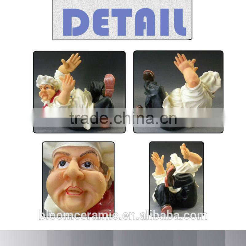 Custom decorative funny polyresin wine bottle holder