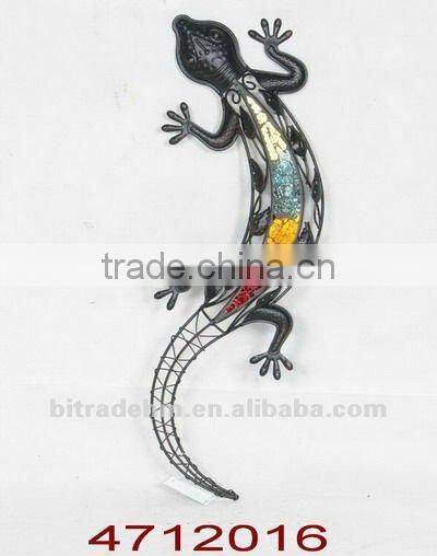 climbing metal lizard for decoration