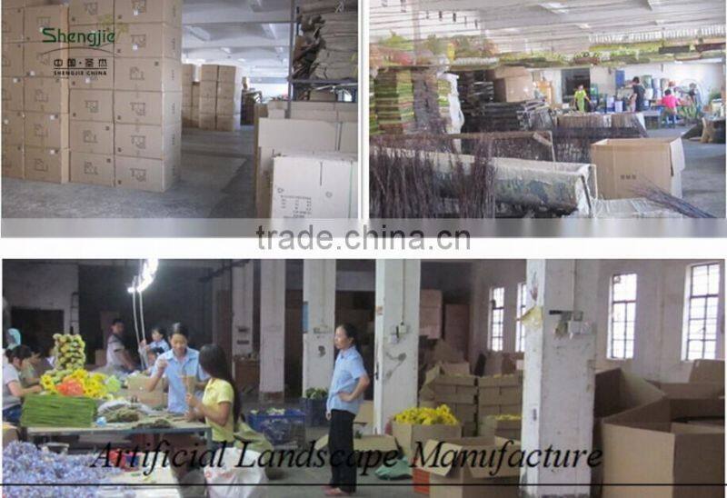 artificial green mini plants for office decoration