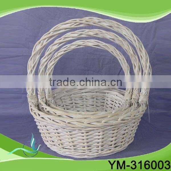 Wicker Waste Basket,Wicker Fruit Basket With Handle