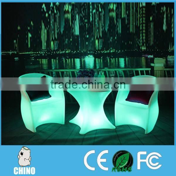 Hot Selling Nightclub LED Bar Table Furniture LED table with chair