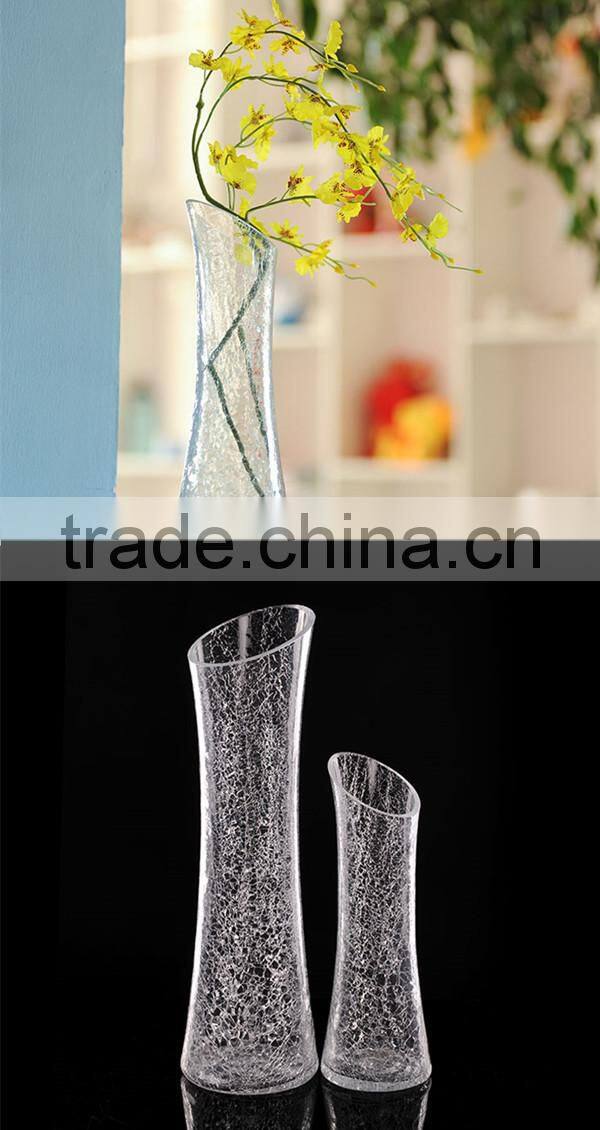 Modern fashion carved crystal vase clear crystal vase