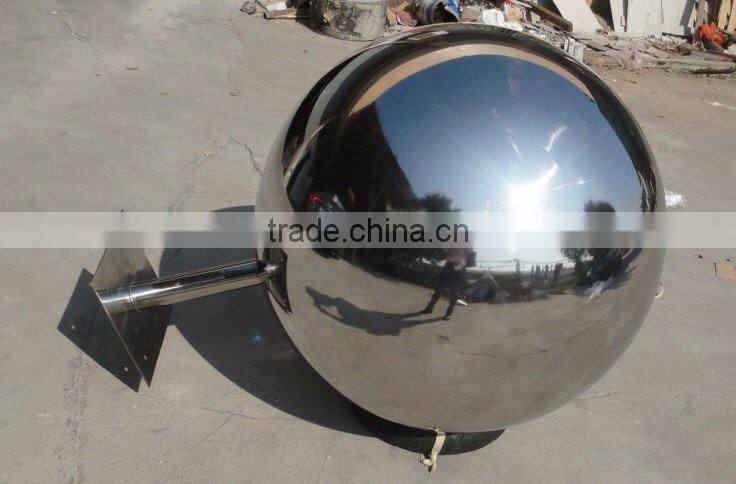 garden street statue metal craft sculpture stainless steel balls