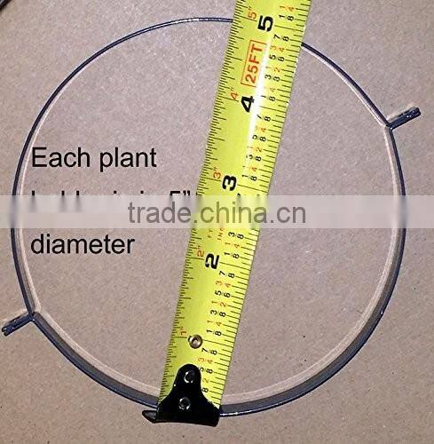Circular design morden indoor decrative display stand black tall flower pot stand
