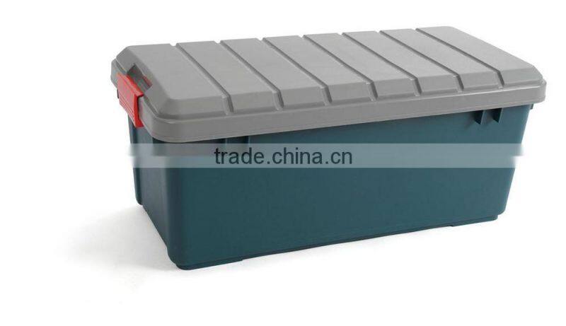 74L plastic car storage box /tool box/car trunk with lock