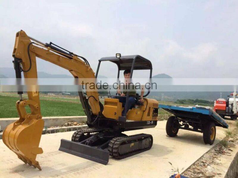 2.2T Hydraulic mini excavator crawler-type excavator