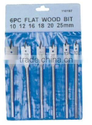 8 Pcs Flat Wood Core Drill Bit Set