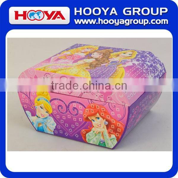 Custom made lovely kids jewelry box for kids with mirror, kids box, storage box