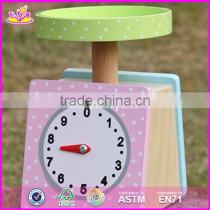 2017 New products children pretend play wooden scale toy W10D150
