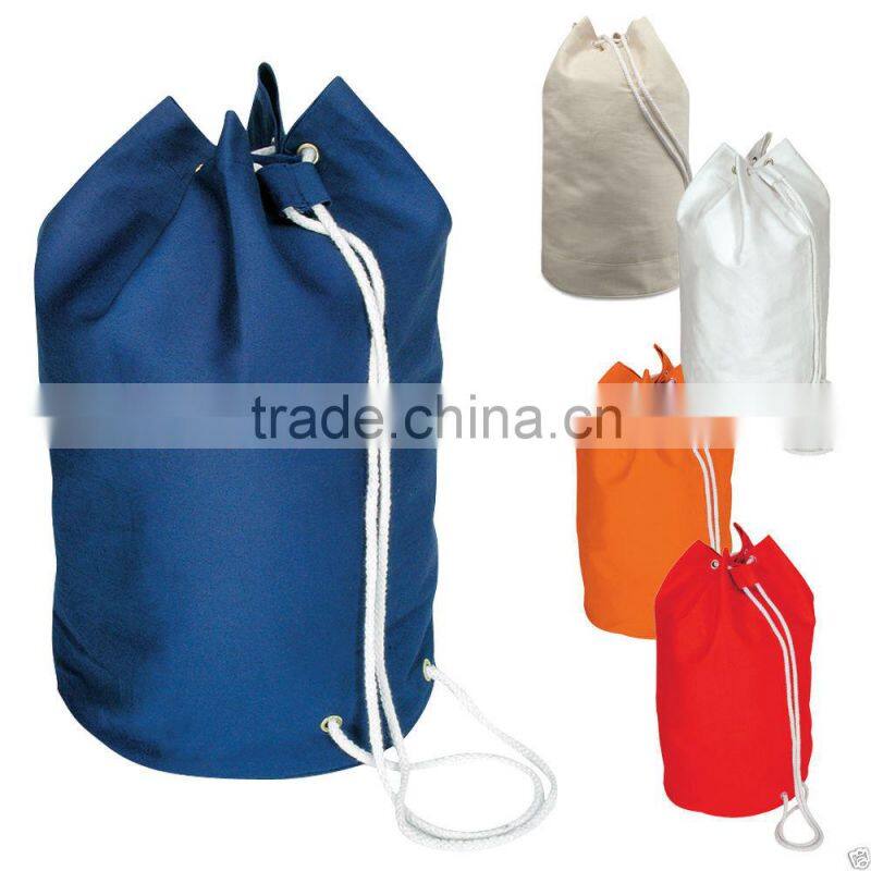 Cheap Drawstring Sailor Bag / Round Bucket Bag / Polyester Bucket Bag