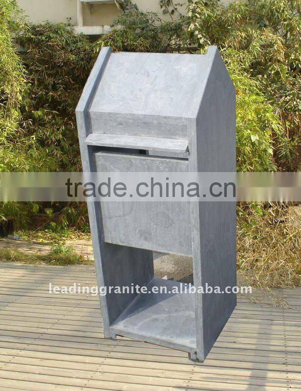 blue limestone letterbox