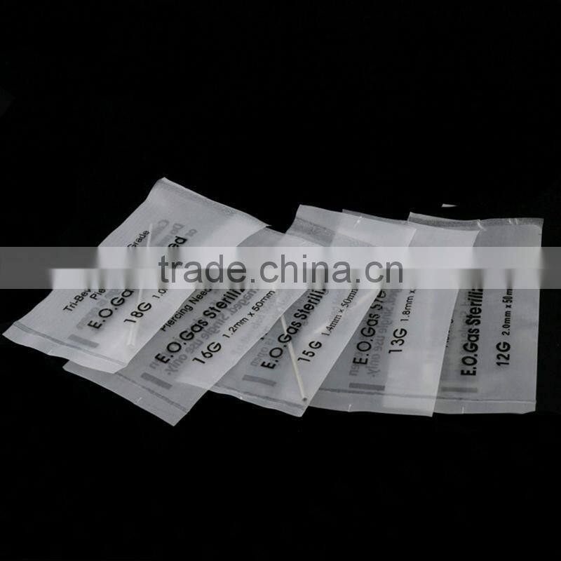 Surgical Steel Piercing Needles 12,14,16,18,20G For Navel Nose/Lip/Ears