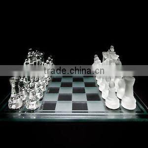 GLASS CHESS SET