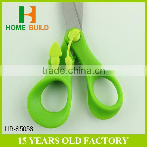 Factory price HB-S5056 5'' Stainless Steel Student Scissors with safety Lock