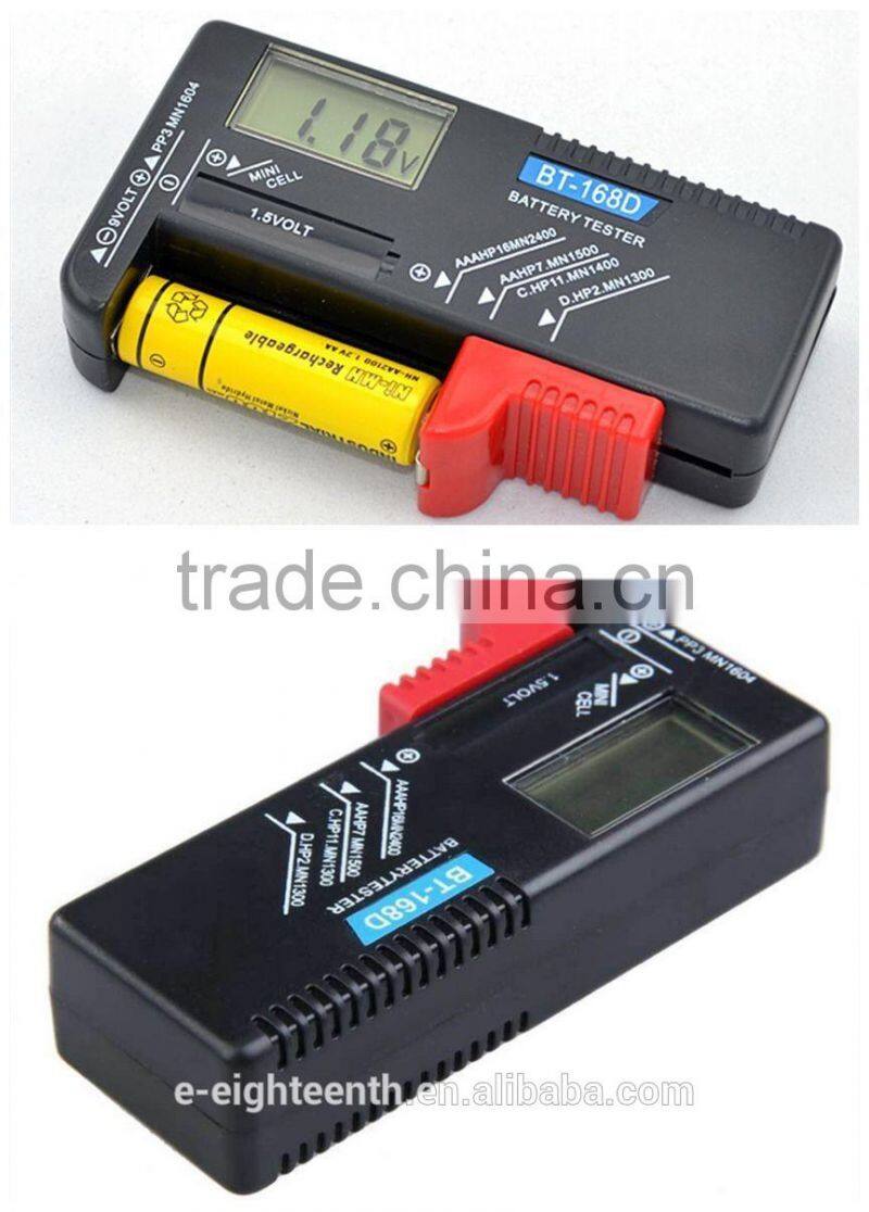 2016 Digital LCD Universal AA/AAA/9V/1.5V Battery Volt Tester Checker