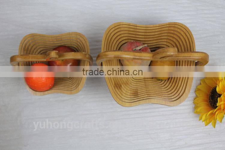 bamboo folding fruit basket