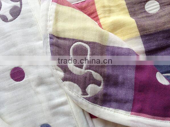 6 layer 100% natural cotton kids Bath towel wholesale kids Bath towel