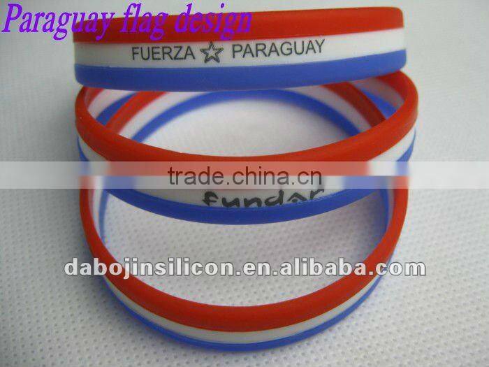 Poland flag silicone bracelet