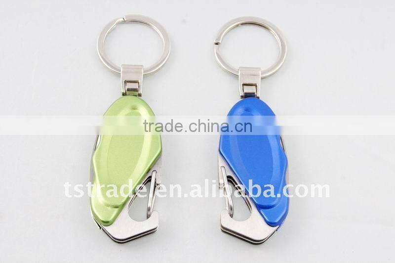 2014 Mini Cute design LED metal utility keychain gift knife K902A