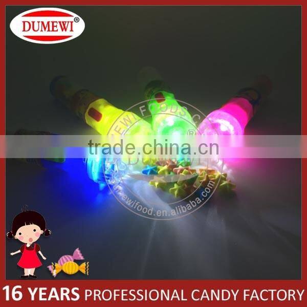 Rainbow Color Pressed Candy Toy Flashlight