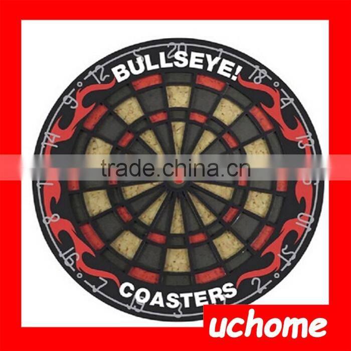 UCHOME 2017 New Silicone Coasters Dart Board Drink Coasters Beverage Cup Mats