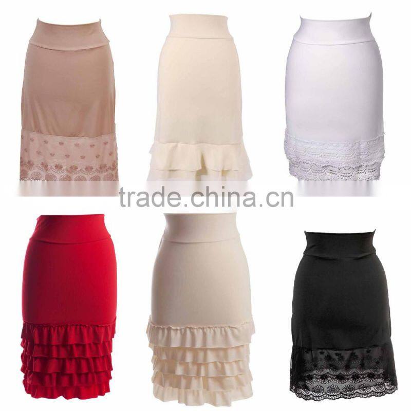 Long Skirt Models Elastic Waist Solid Crinkle Tiered Maxi Skirt Party Wear Long Skirts
