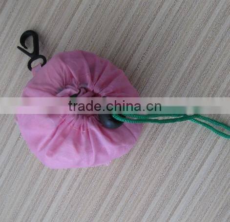 fashion colorful foldable rose nylon shopping bag