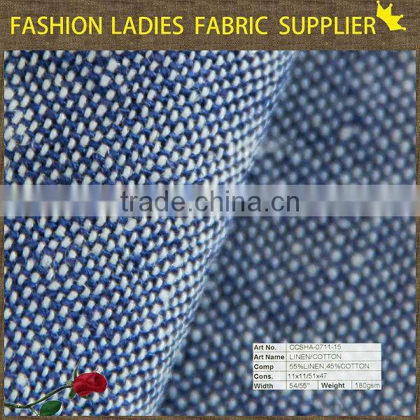shaoxing cicheng fashion cotton linen fabric for pants