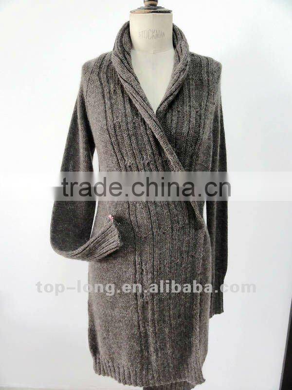 Fashion long cardigans for women knitwear for camel