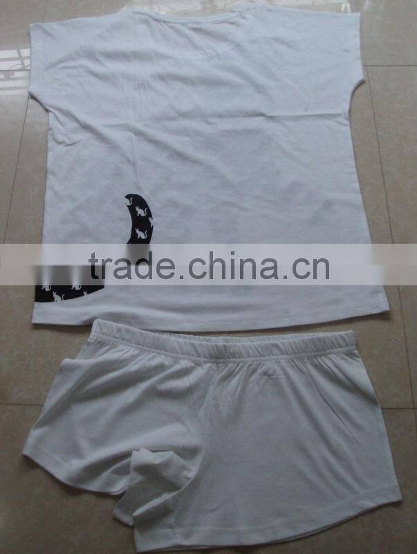 ladies shorts pyjama set, ladies cotton sleepwear, under ware