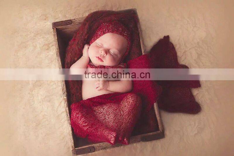 Wholesale Baby Photo Props Newborn Rayon Wraps Stretch Knit Wrap Blanket in stock !!!