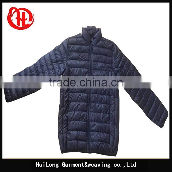 Ready made stock men coat winter padded jacket