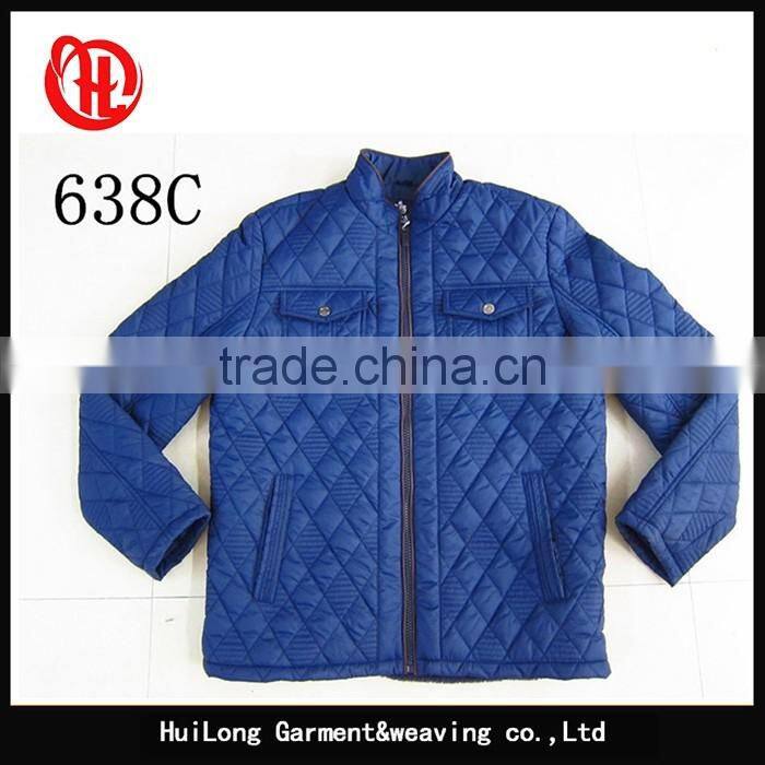 Manufacture adult poly fur winter filled man windproof padding jacket