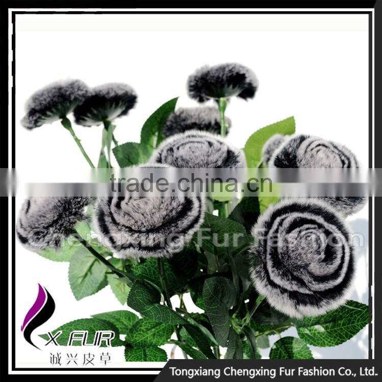 CX-A-69A Lastest Design Hot Popular Rex Rabbit Fur Walmart Wedding Flower