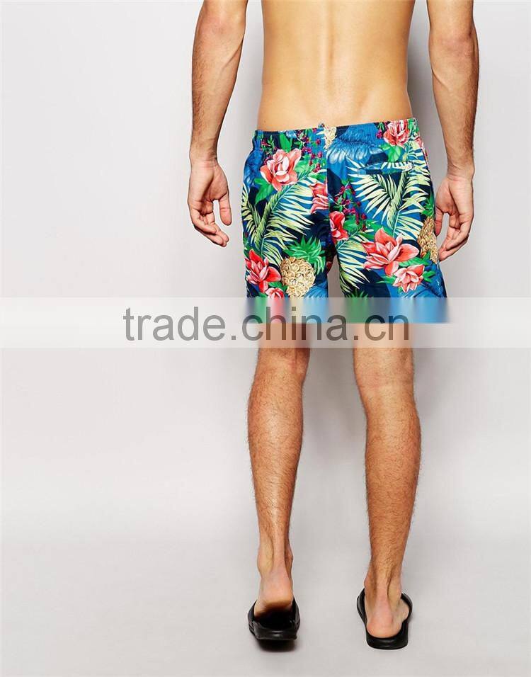 Surf Mens Swimming Trunk Plus Size Swimming Trunks Men's Full Printed Swimming Trunk