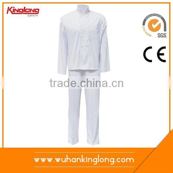High Quality French Chef Uniform With Long Sleeves With Suit Unisex