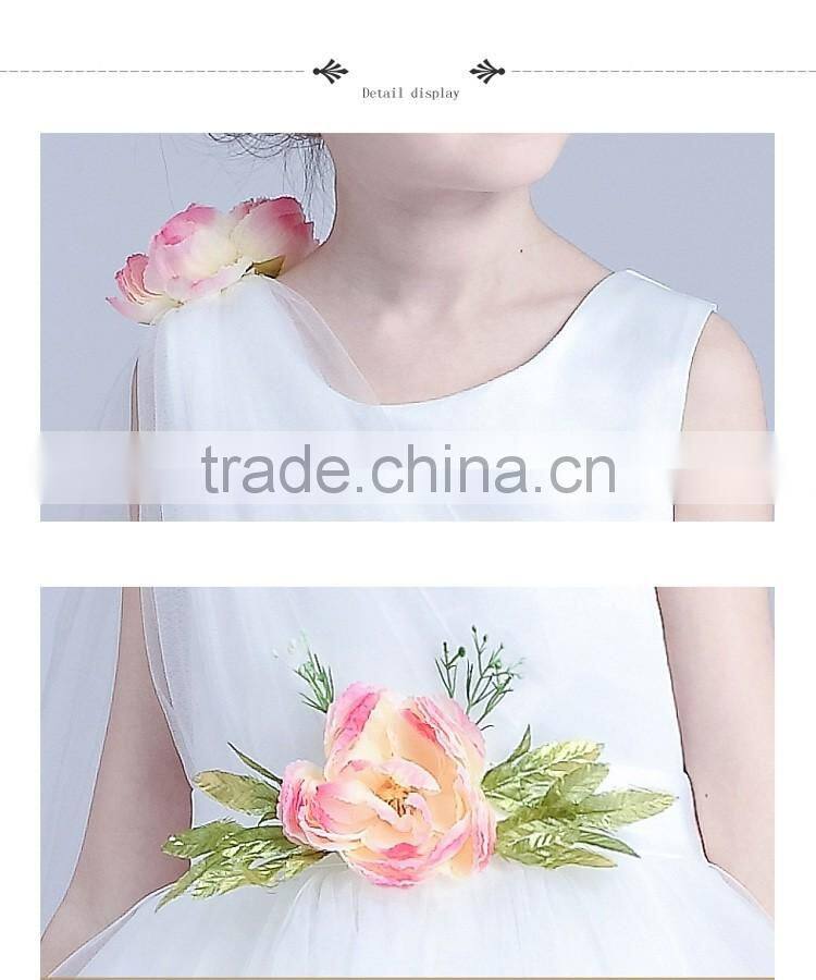 2017 Girls Dress Up Games Names With Pictures Ivory Jacquard Bodice With Tulle Skirt Removable Sashes