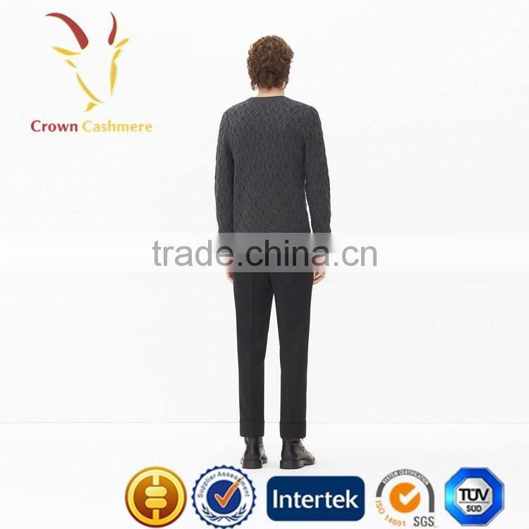 Hot Sale Cable New Design Plain Sweaters Pullover for Men