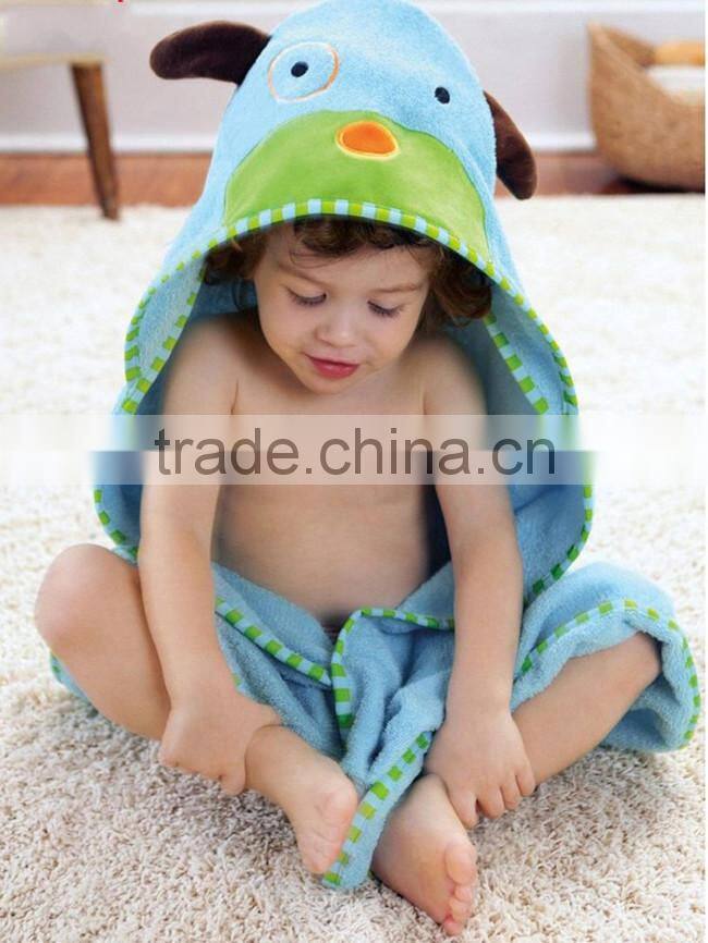 Eco-friendly100%Cotton terry hooded baby towel