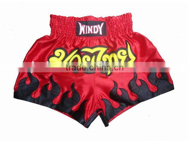 high quality custom fashion 100% cotton muay thai boxing shorts