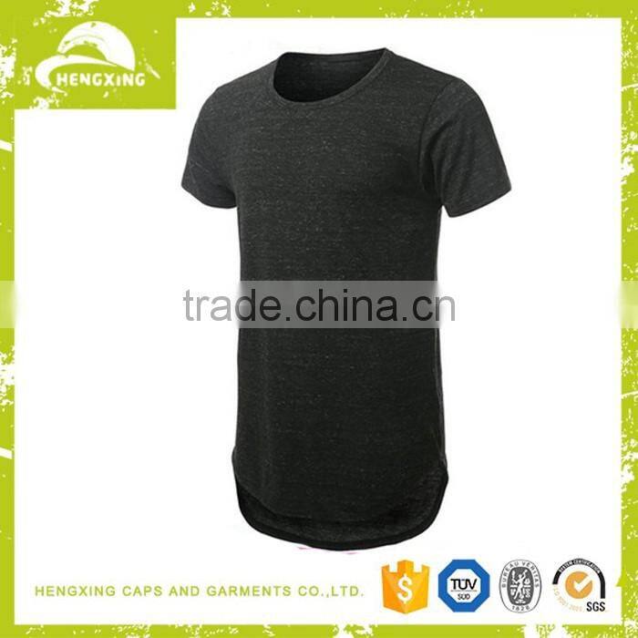 Custom high quality Hip Hop Light weight oversized Longline blank couple T-shirt
