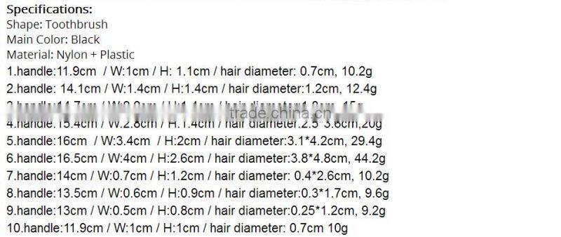 Professional Make Up Case 10PCS Makeup Brushes