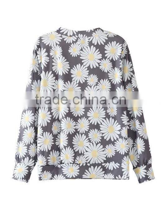 Runwaylover EY2353B New Design 2017 Ladies Fashion Printed Hoodies