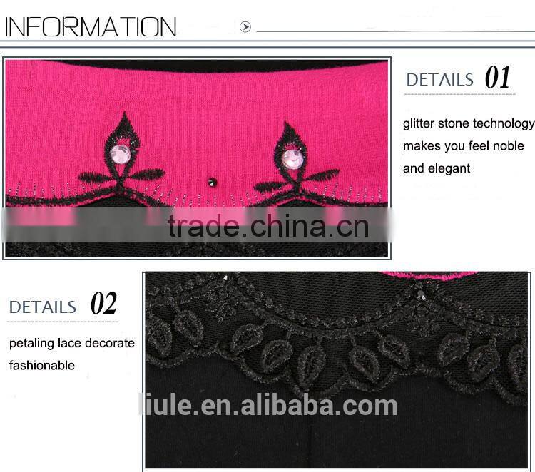 new fashion black lace slimming brand 2014 latest ladies fashion trousers design