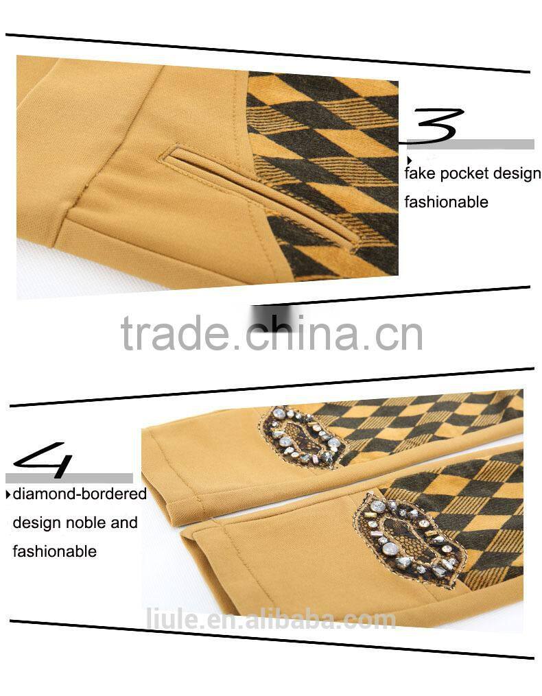 Fashional designed casual elastic waist hippie women pants