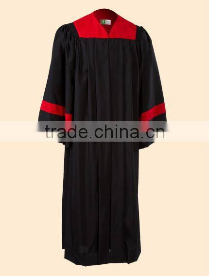 Top quality and various styles High school graduation gowns with hood and cap