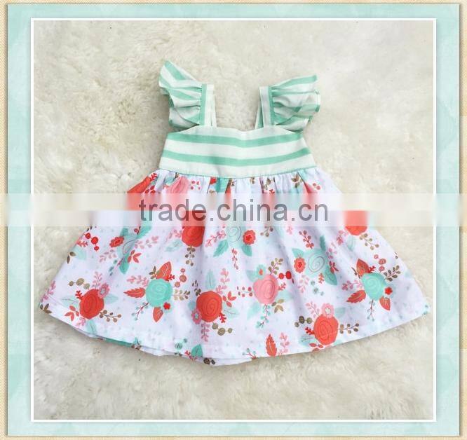 Pakistani cotton pink stripes 1 year baby angel night wear dress factory design provide